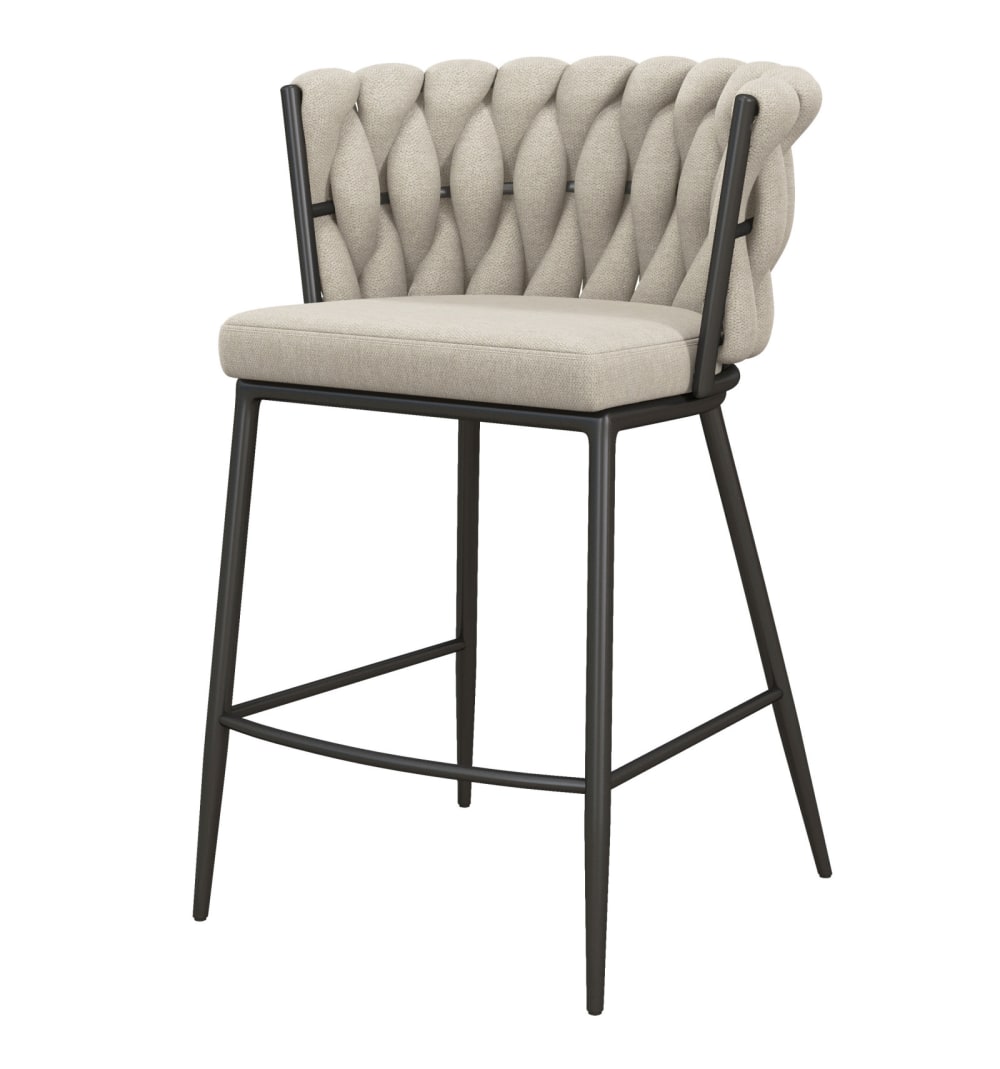 Wohnli Möbelsuche - Barsessel aus Stoff und Metall