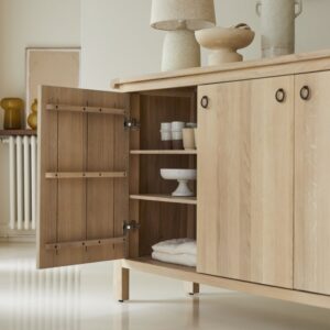 181x100x47cm Holz Beige Tikamoon Möbel Esszimmermöbel Sideboards, Highboards & niedrige Anrichten
