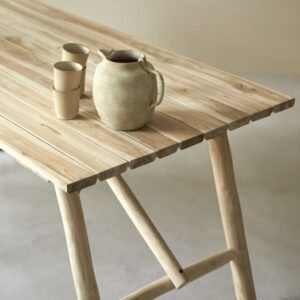 170x75x85cm Holz Beige Tikamoon Möbel Esszimmermöbel Esstische