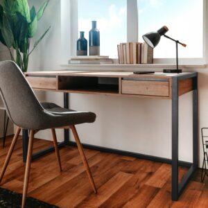 120x75x60cm Spanplatte Braun Concept Usine Möbel Büromöbel Schreibtische