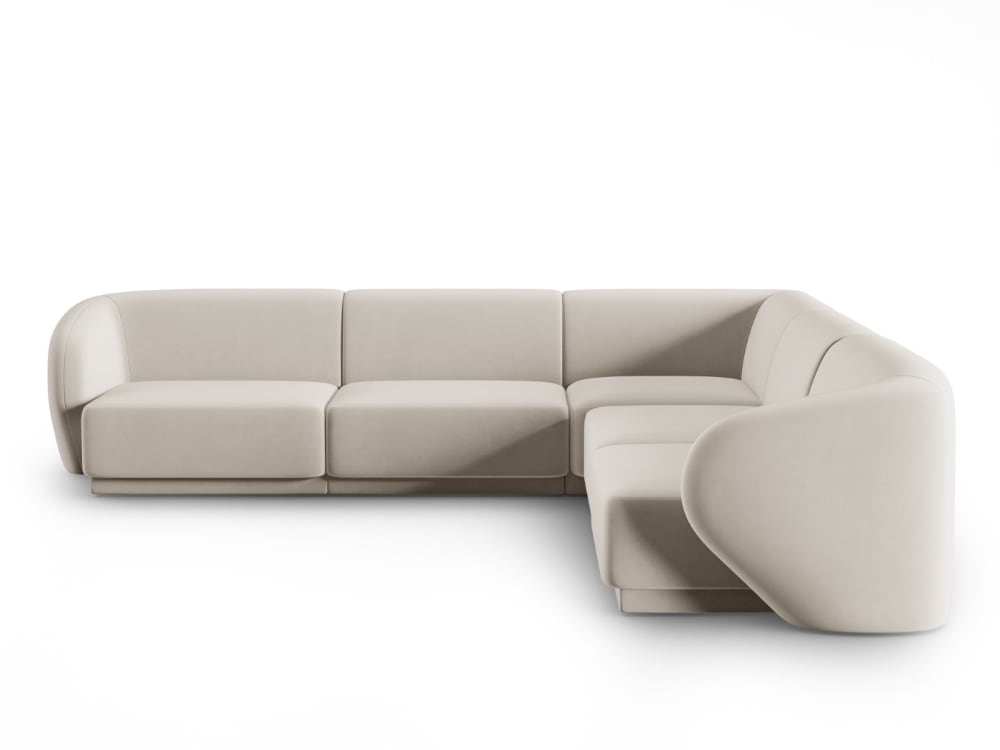 wohnli-moebel-suche-M24022394 Wohnli Möbelsuche - 6-Sitzer modulares symmetrisches Ecksofa aus Samt