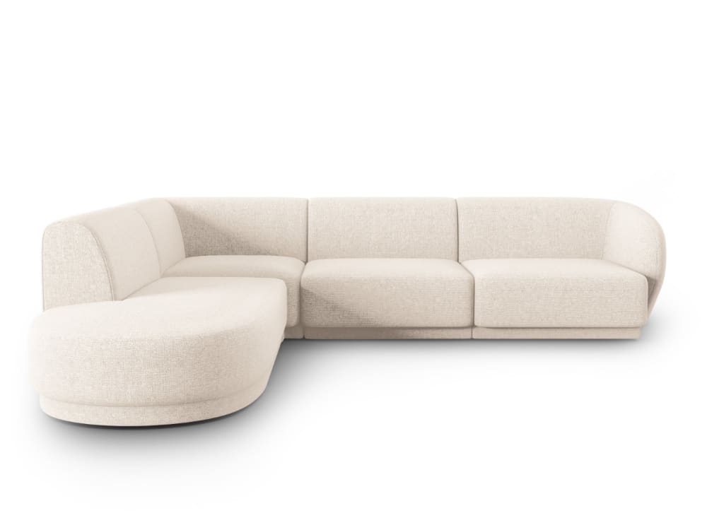 Wohnli Möbelsuche - 5-Sitzer Ecksofa links aus Chenille-Stoff