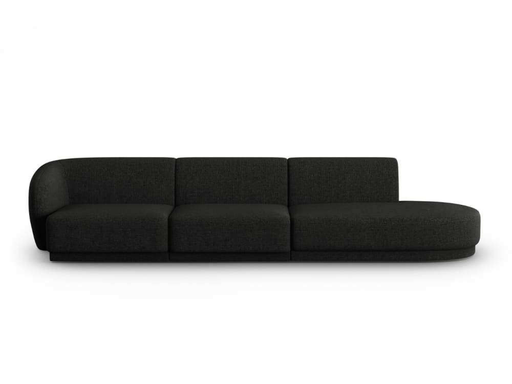 Wohnli Möbelsuche - 4-Sitzer modulares Sofa rechts aus Chenille-Stoff