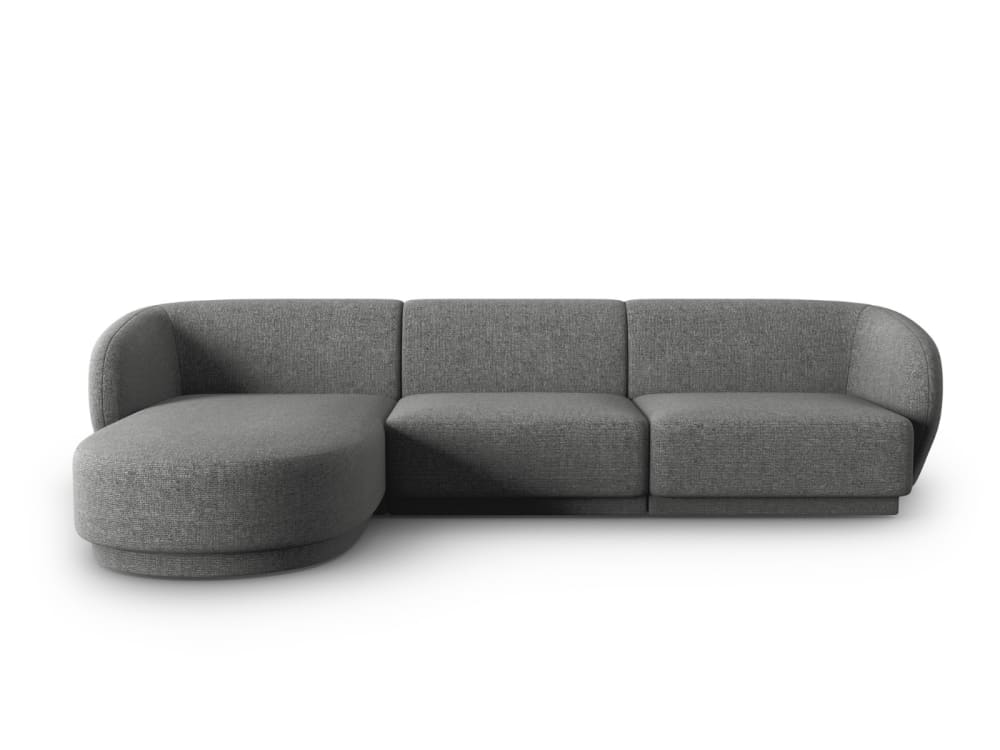 Wohnli Möbelsuche - 4-Sitzer modulares Ecksofa links Chenille-Stoff