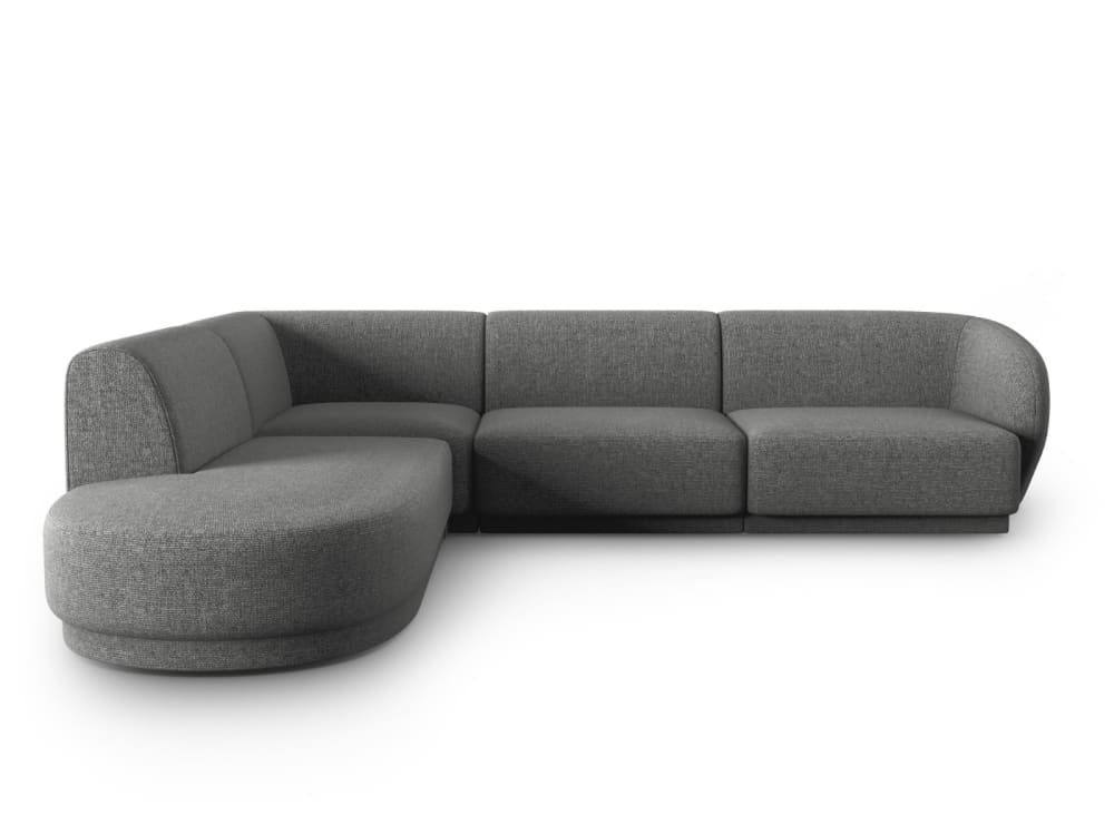 Wohnli Möbelsuche - 5-Sitzer Ecksofa links aus Chenille-Stoff