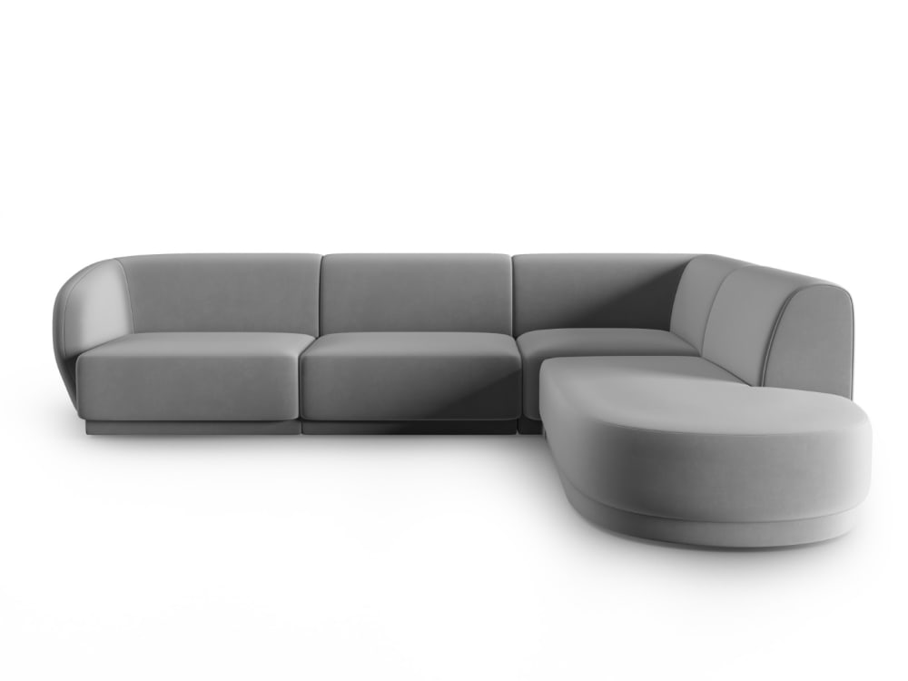 wohnli-moebel-suche-M24022435 Wohnli Möbelsuche - 5-Sitzer modulares Ecksofa rechts aus Samt