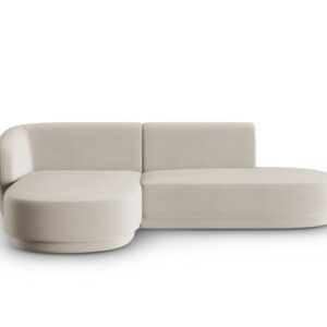 Wohnli Möbelsuche - 4-Sitzer modulares Ecksofa links aus Samt