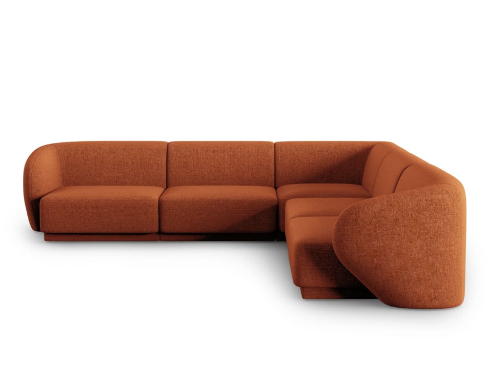 wohnli-moebel-suche-M24022488 Wohnli Möbelsuche - 6-Sitzer modulares symmetrisches Ecksofa aus Chenille-Stoff terrakotta