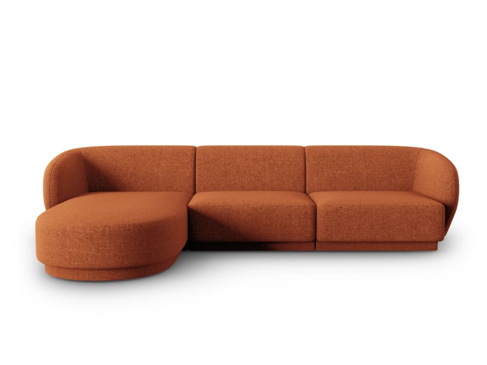 Wohnli Möbelsuche - 4-Sitzer modulares Ecksofa links Chenille-Stoff