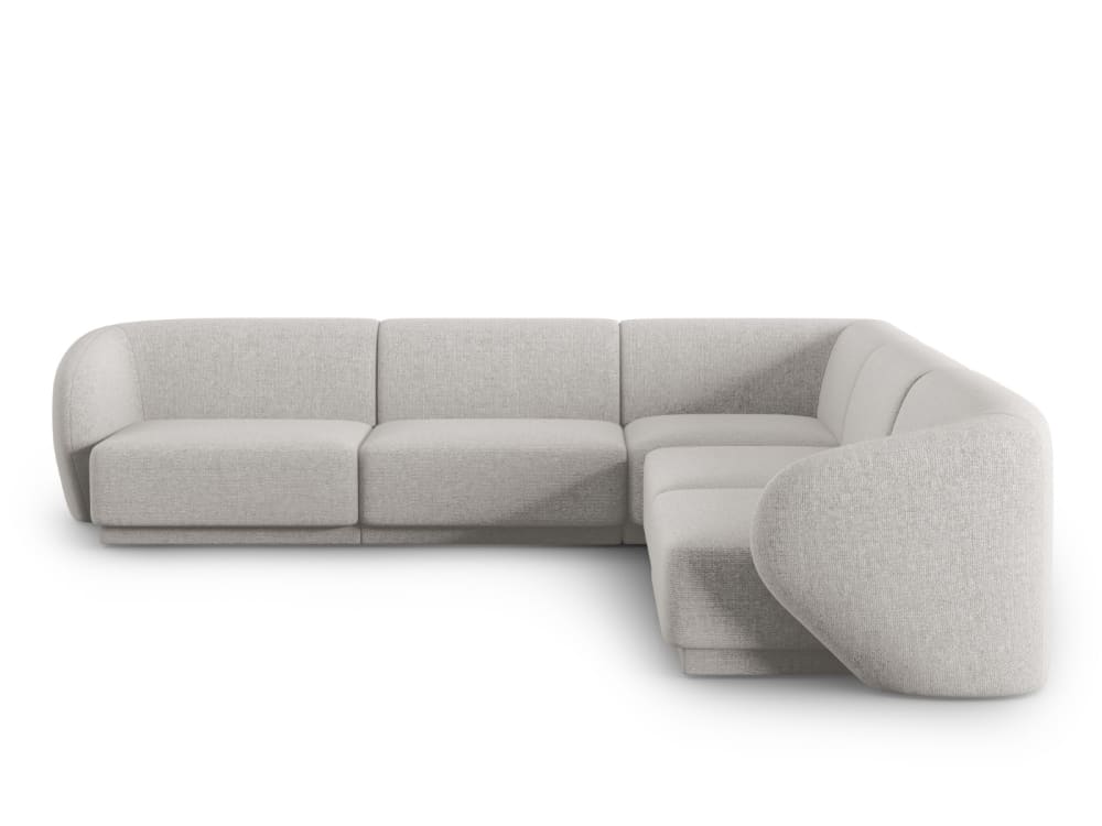 wohnli-moebel-suche-M24022498 Wohnli Möbelsuche - 6-Sitzer modulares symmetrisches Ecksofa Chenille-Stoff silber meliert