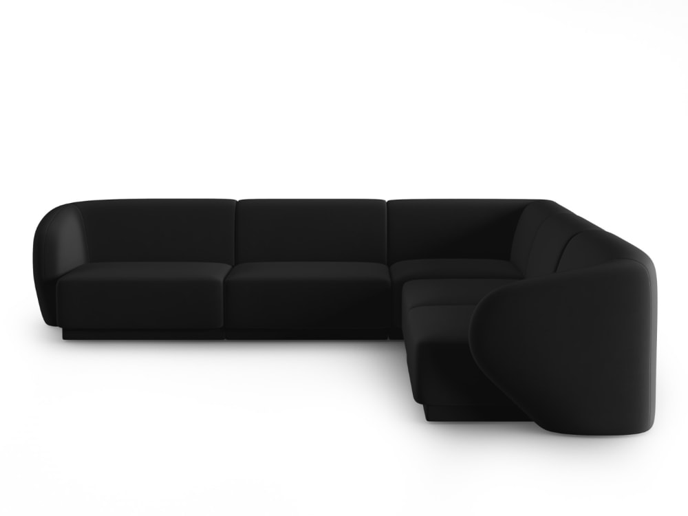 wohnli-moebel-suche-M24022502 Wohnli Möbelsuche - 6-Sitzer modulares symmetrisches Ecksofa aus Samt