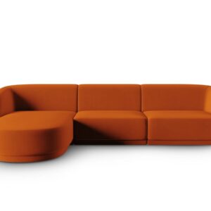 Wohnli Möbelsuche - 4-Sitzer modulares Ecksofa links aus Samt