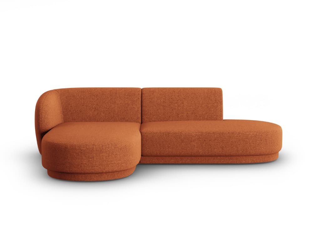 Wohnli Möbelsuche - 4-Sitzer modulares Ecksofa links Chenille-Stoff