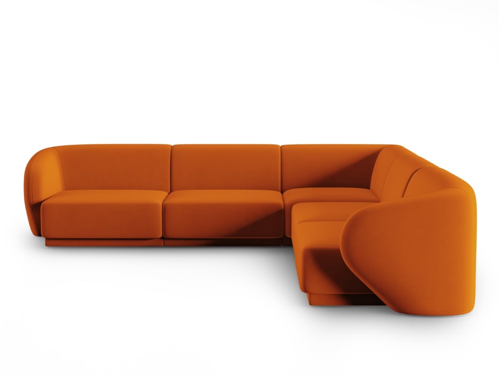 wohnli-moebel-suche-M24022523 Wohnli Möbelsuche - 6-Sitzer modulares symmetrisches Ecksofa aus Samt