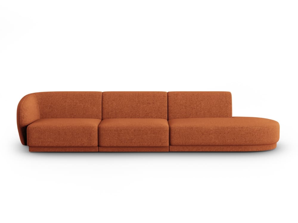 Wohnli Möbelsuche - 4-Sitzer modulares Sofa rechts aus Chenille-Stoff