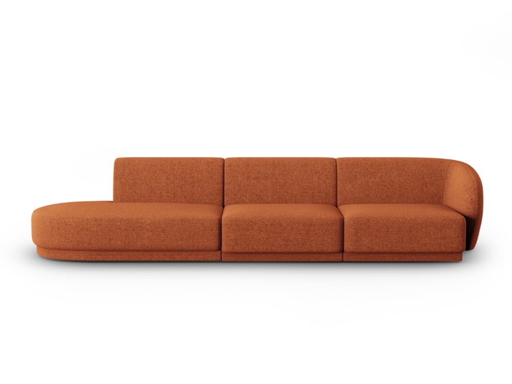 Wohnli Möbelsuche - 4-Sitzer modulares Sofa links aus Chenille-Stoff