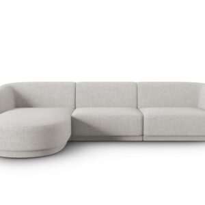 Wohnli Möbelsuche - 4-Sitzer modulares Ecksofa links aus Chenille-Stoff