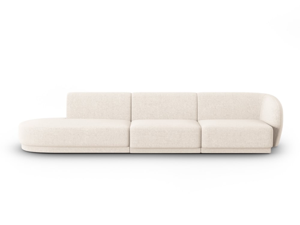 Wohnli Möbelsuche - 4-Sitzer modulares Sofa links aus Chenille-Stoff