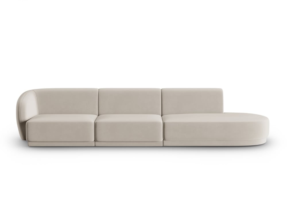 Wohnli Möbelsuche - 4-Sitzer modulares Sofa rechts aus Samt
