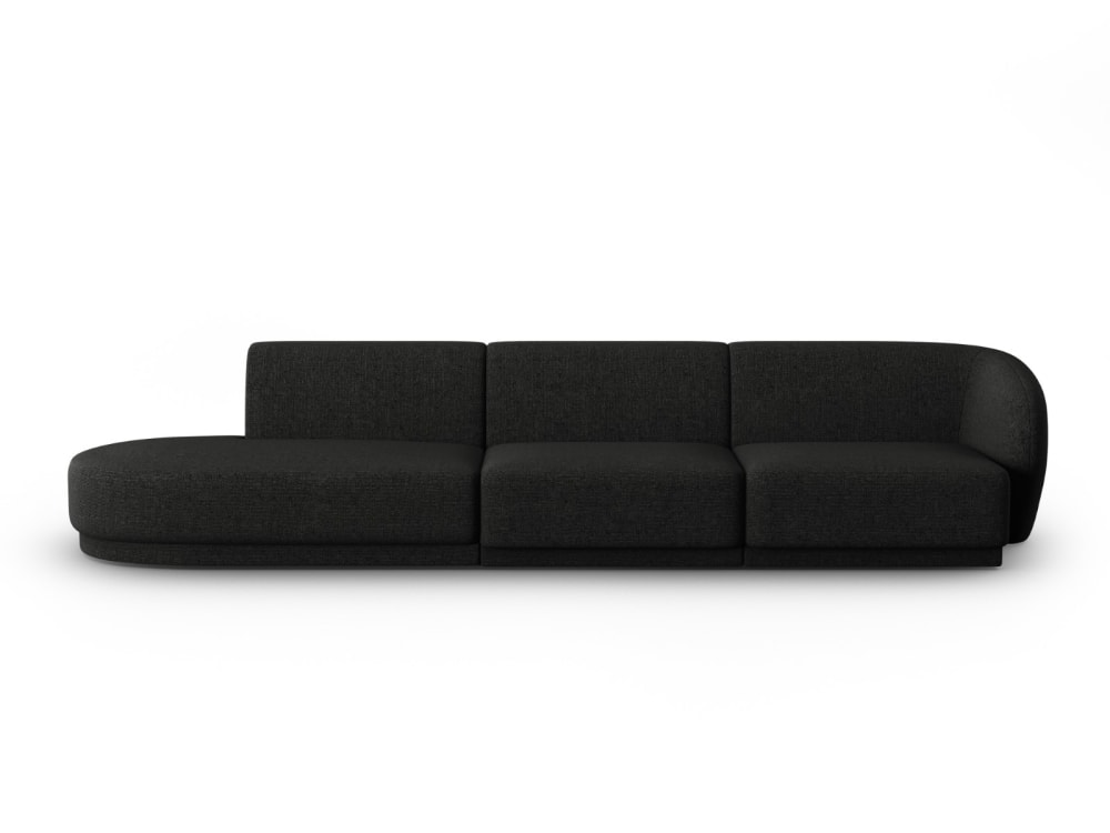 Wohnli Möbelsuche - 4-Sitzer modulares Sofa links aus Chenille-Stoff