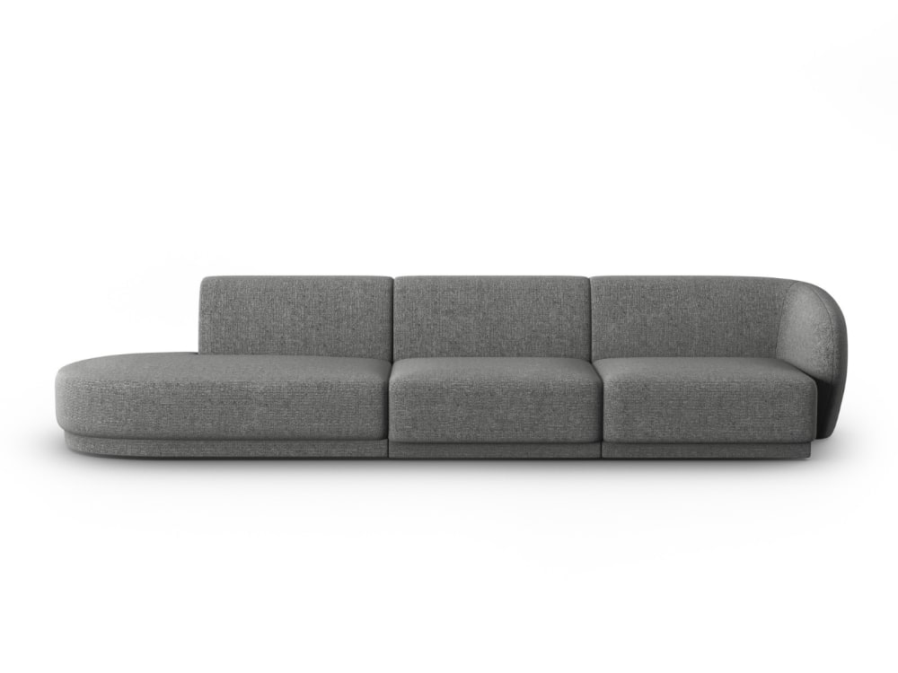 Wohnli Möbelsuche - 4-Sitzer modulares Sofa links aus Chenille-Stoff