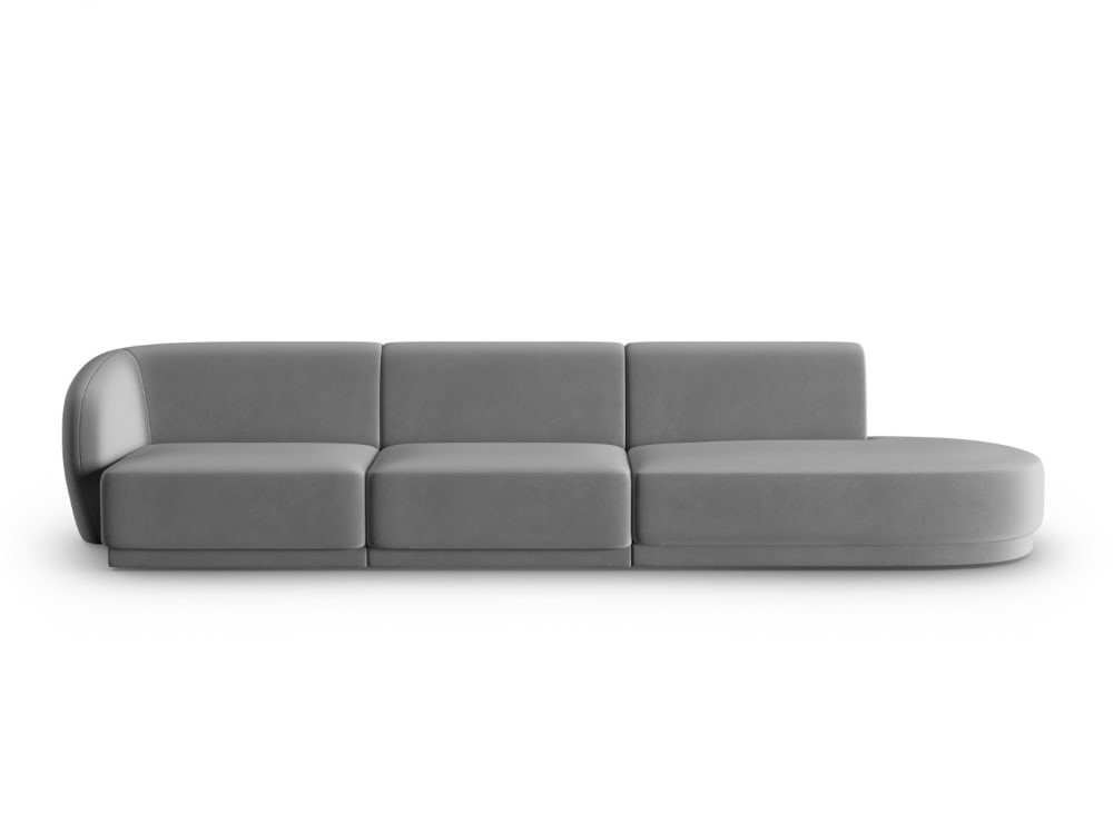 Wohnli Möbelsuche - 4-Sitzer modulares Sofa rechts aus Samt