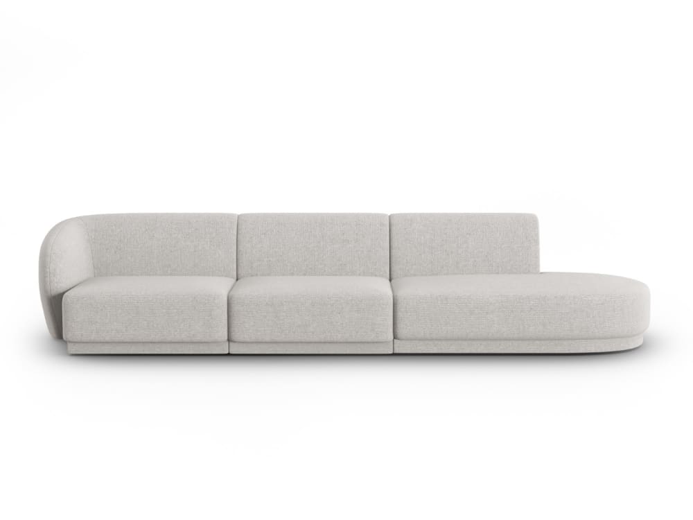 Wohnli Möbelsuche - 4-Sitzer modulares Sofa rechts aus Chenille-Stoff