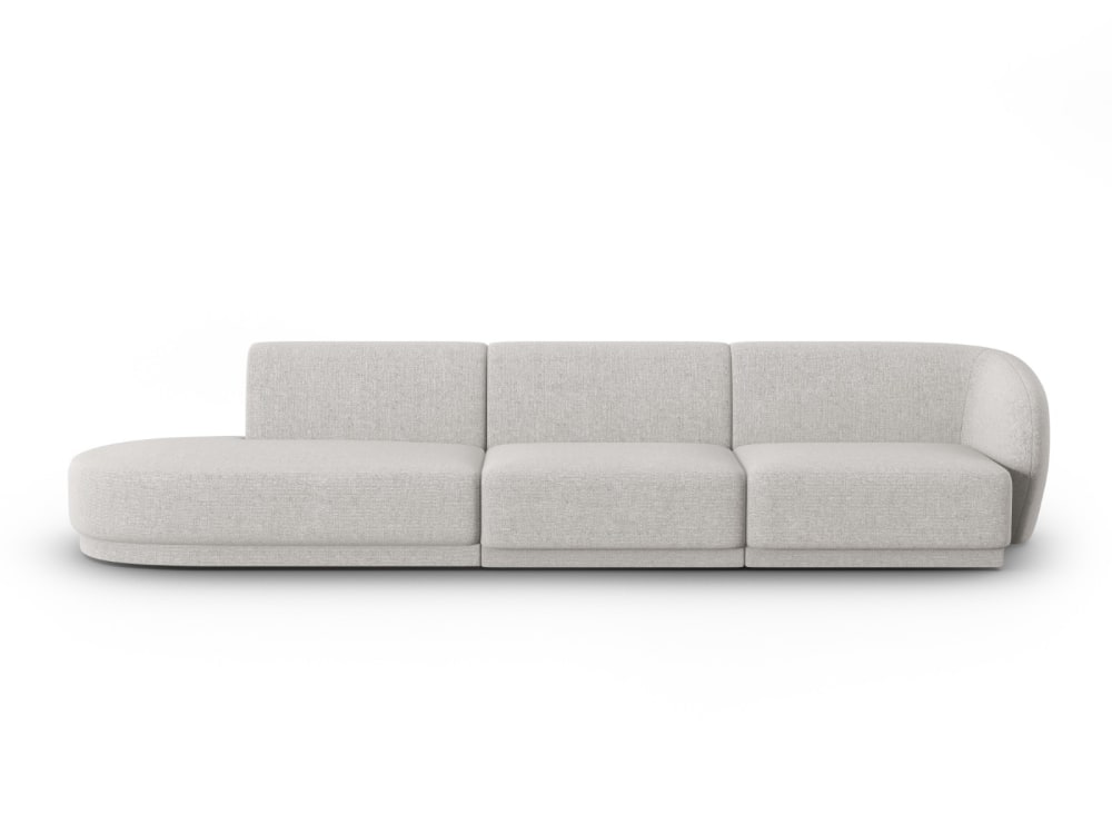 Wohnli Möbelsuche - 4-Sitzer modulares Sofa links aus Chenille-Stoff