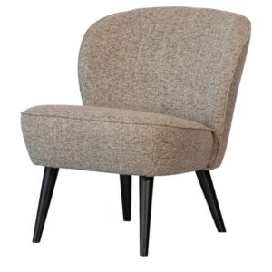 wohnli-moebel-suche-M24026920-1 Sessel aus beigem Mischgewebe mit braunen Akzenten 70x71x59cm Stoff Beige WOOOD Sofas und Sessel Sessel, Poufs und Fußbänke Sessel