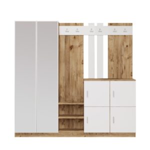 wohnli-moebel-suche-M24028011 Wohnli Möbelsuche - Flurmöbel mit Spiegel aus Holz und Weiß