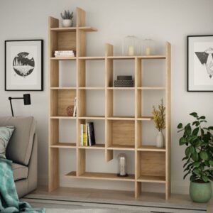 Regal aus Holzregalen 122x188x26cm Spanplatte Braun Concept Usine Möbel Wohnzimmermöbel Regale