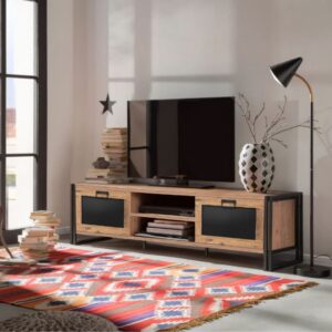 wohnli-moebel-suche-M24028067-1 Industrieller TV-Schrank 180 cm 180x50x45cm Spanplatte Braun Concept Usine Möbel Wohnzimmermöbel TV-Möbel