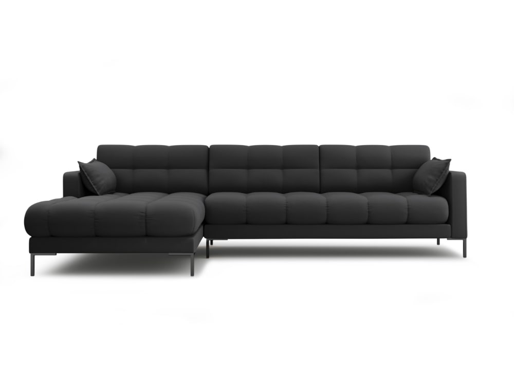 wohnli-moebel-suche-M24031166 Wohnli Möbelsuche - 5-Sitzer Ecksofa links aus strukturiertem Stoff dunkelgrau