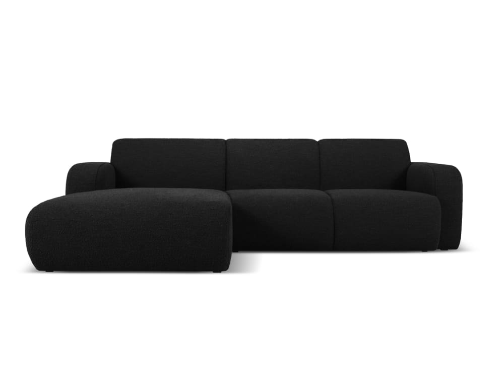 wohnli-moebel-suche-M24031215 Wohnli Möbelsuche - 4-Sitzer Ecksofa links aus Boucle schwarz