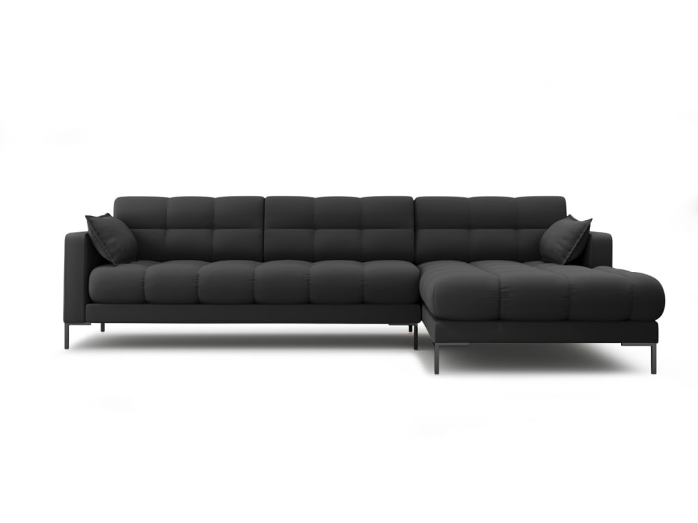wohnli-moebel-suche-M24031228 Wohnli Möbelsuche - 5-Sitzer Ecksofa rechts aus strukturiertem Stoff dunkelgrau