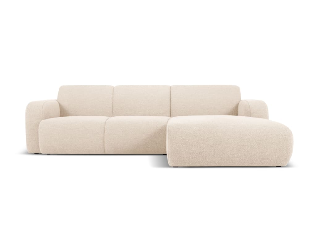 Wohnli Möbelsuche - 4-Sitzer Ecksofa rechts aus Boucle beige