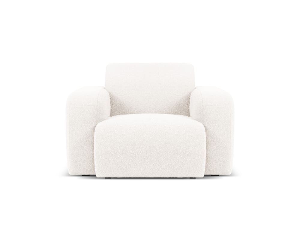 Wohnli Möbelsuche - Sessel aus Boucle weiß
