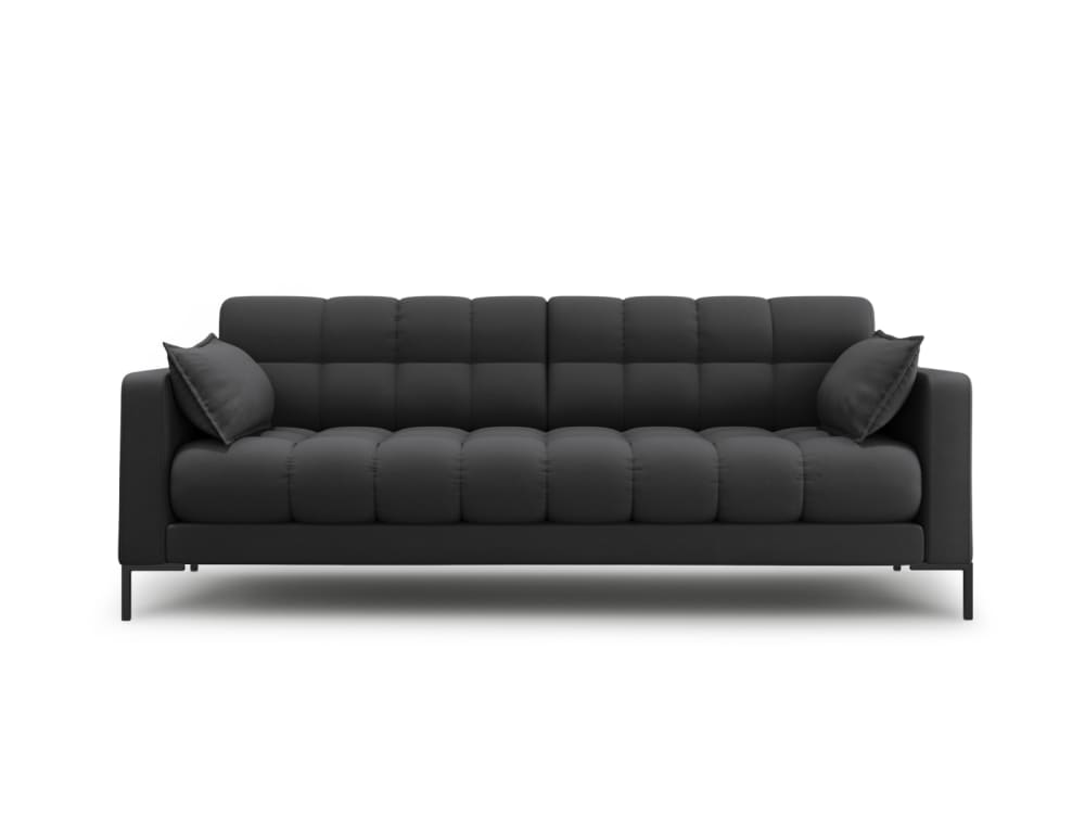 wohnli-moebel-suche-M24031545 Wohnli Möbelsuche - 4-Sitzer Sofa aus strukturiertem Stoff dunkelgrau