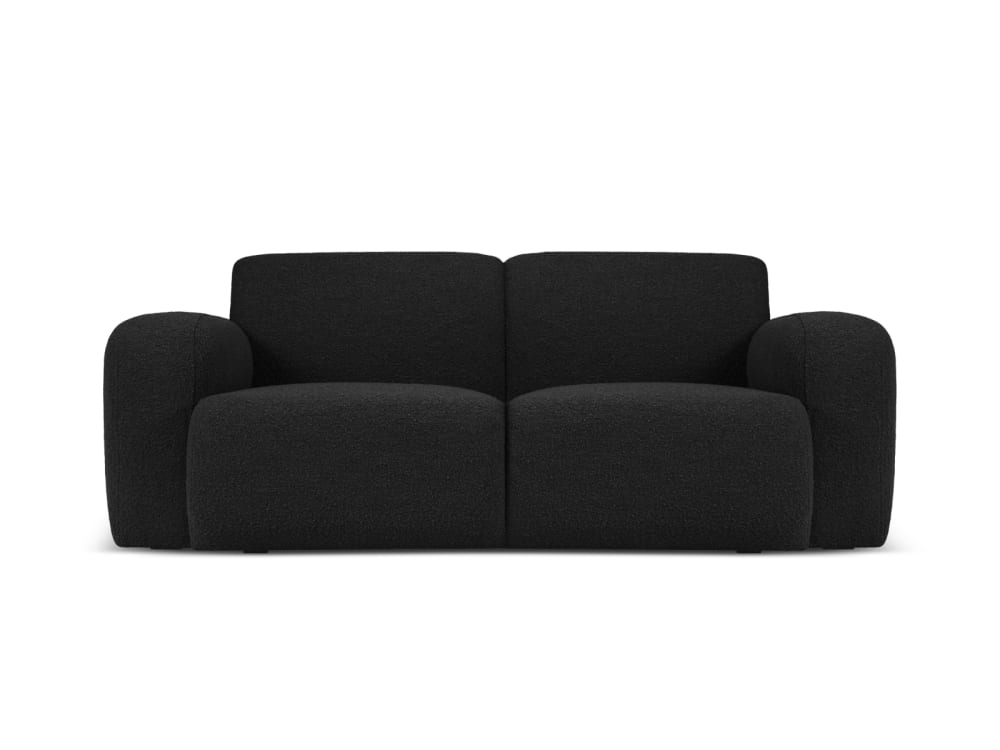 Wohnli Möbelsuche - 2-Sitzer Sofa aus Boucle schwarz