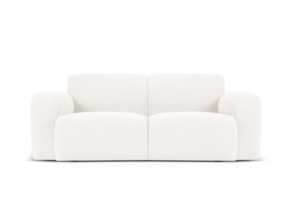 Wohnli Möbelsuche - 2-Sitzer Sofa aus Boucle weiß