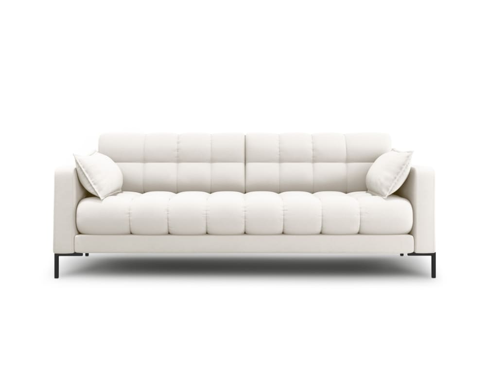 Wohnli Möbelsuche - 3-Sitzer Sofa aus strukturiertem Stoff leichtes beige