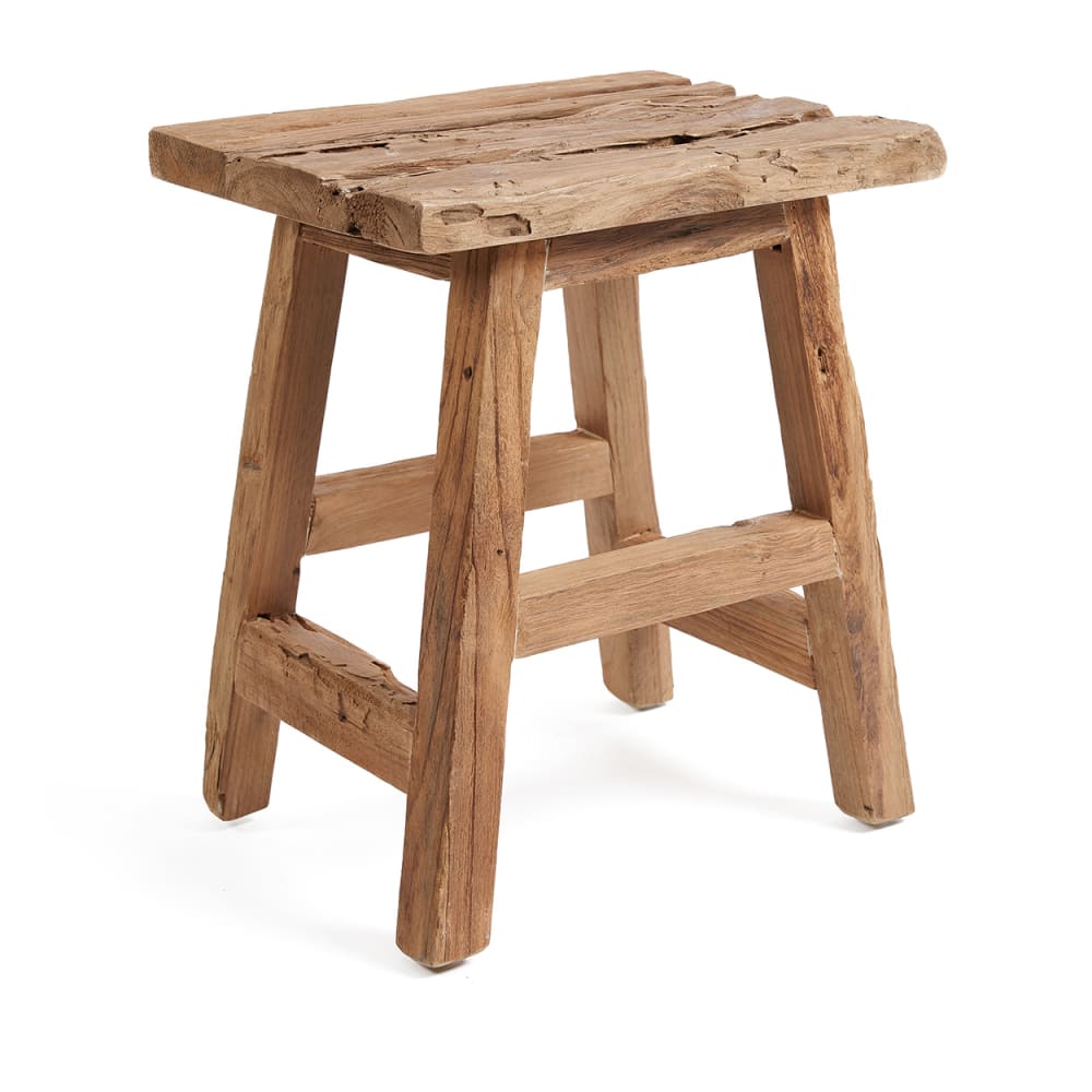 wohnli-moebel-suche-M24032347 Wohnli Möbelsuche - Hocker aus wiederverwertetem Teakholz in braun