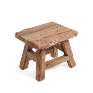wohnli-moebel-suche-M24032350 Wohnli Möbelsuche - Hocker aus wiederverwertetem teakholz in braun