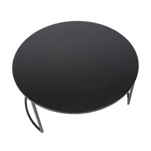 wohnli-moebel-suche-M24032663-1 Couchtisch Metall und Holz Schwarz 80x40x80cm Metall Schwarz Atmooz Möbel Wohnzimmermöbel Couchtische