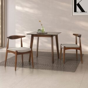 wohnli-moebel-suche-M24032888-1 Esstisch 80x80 cm Walnussfarbe 80x75x80cm Holz Braun HOMN Möbel Esszimmermöbel Esstische