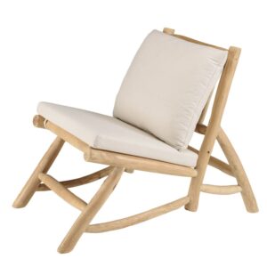 wohnli-moebel-suche-M24033061 Wohnli Möbelsuche - Lounge-Sessel aus natürlichen Teakholzzweigen mit weißem Kissen