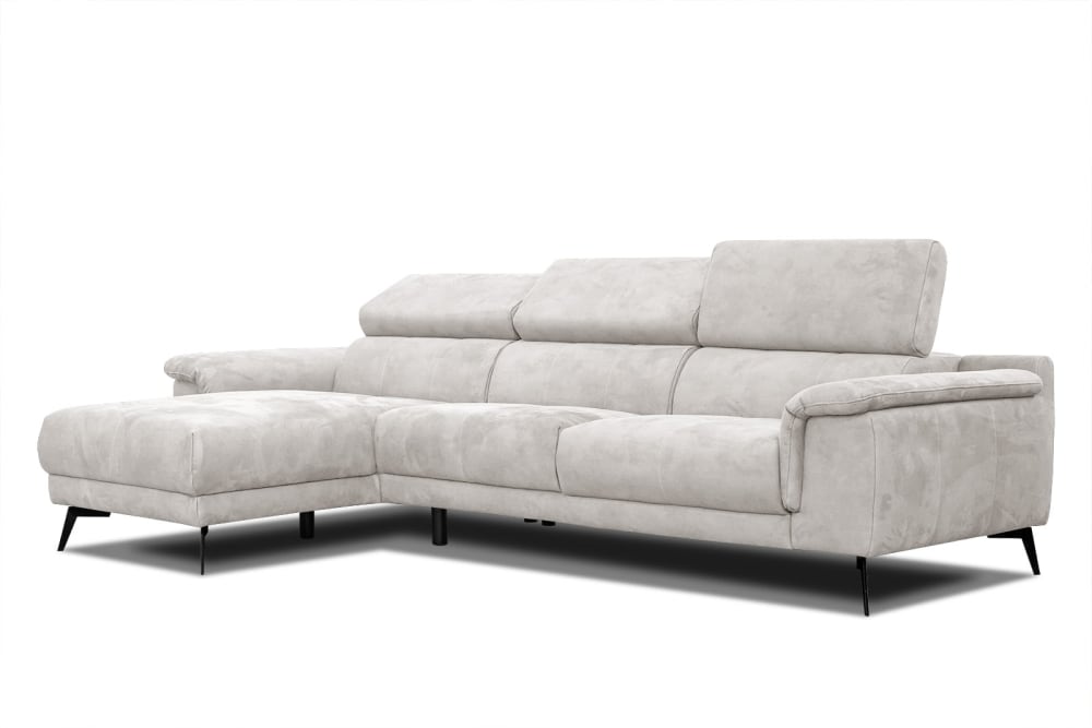 Wohnli Möbelsuche - Ecksofa 4-Sitzer mit verstellbare Kopfstützen