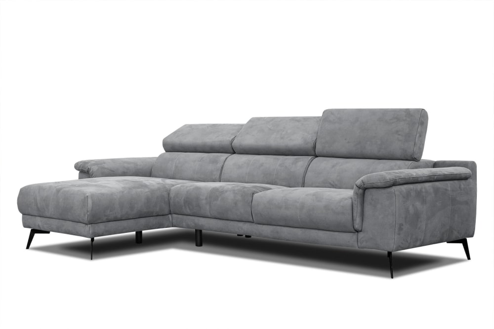 Wohnli Möbelsuche - Ecksofa 4-Sitzer mit verstellbare Kopfstützen