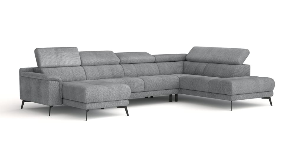 Wohnli Möbelsuche - 6-Sitzer Wohnlandschaft in Stoff