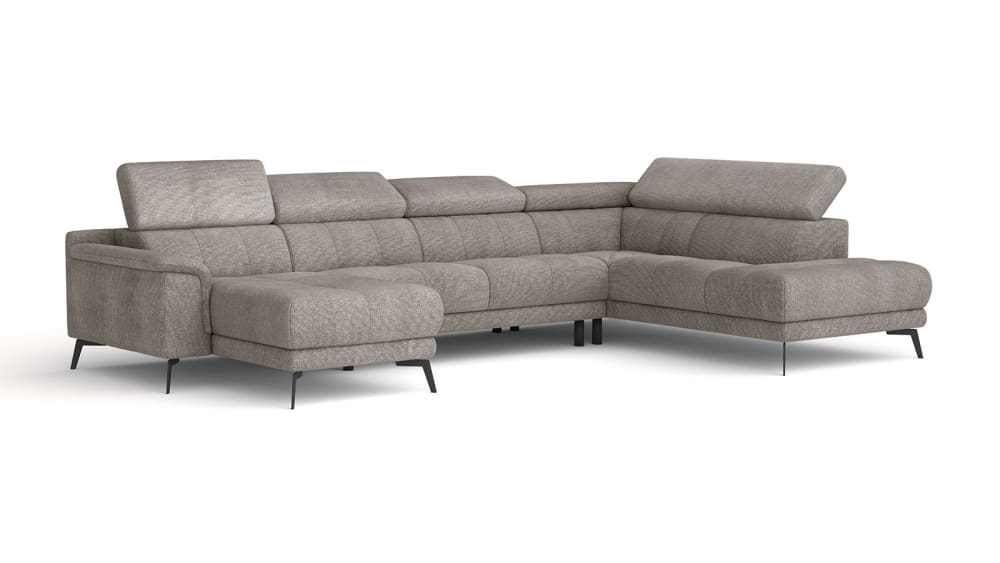 Wohnli Möbelsuche - 6-Sitzer Wohnlandschaft in Stoff